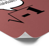 数学のポスター – 不合理で数実在数 ポスター (角)