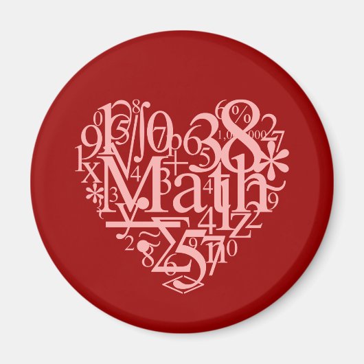 数学のマグネットが大好き マグネット (正面)