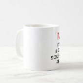 数学のマグ コーヒーマグカップ (正面左)