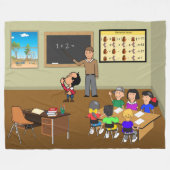 数学のメイト フリースブランケット (正面(横))