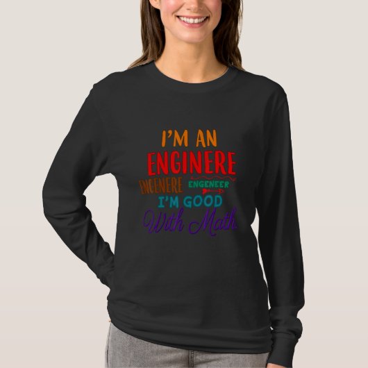 数学のユーモアが得意だ Tシャツ (正面)