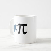 数学のユーモア-かわいいティーPi コーヒーマグカップ (正面左)