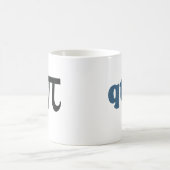数学のユーモア-かわいいティーPi コーヒーマグカップ (中央)