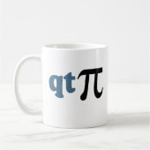 数学のユーモア-かわいいティーPi コーヒーマグカップ (左)