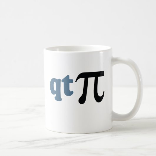 数学のユーモア-かわいいティーPi コーヒーマグカップ (右)