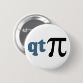 数学のユーモア-かわいいティーPi 缶バッジ (正面&裏面)