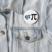 数学のユーモア-かわいいティーPi 缶バッジ (インサイチュ)