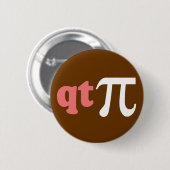 数学のユーモア-かわいいティーPi 缶バッジ (正面&裏面)