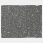 数学のレッスン フリースブランケット (正面(横))