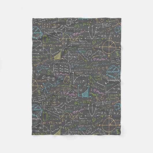 数学のレッスン フリースブランケット (正面)