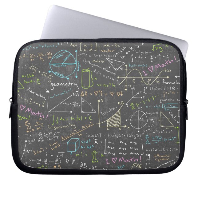 数学のレッスン ラップトップスリーブ (正面)