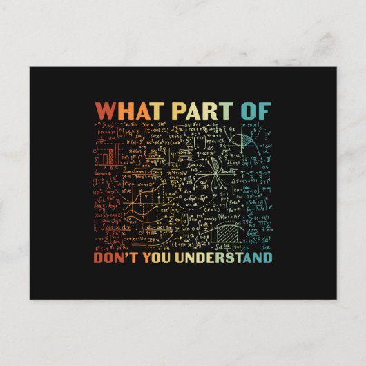 数学の一部 ポストカード (正面)