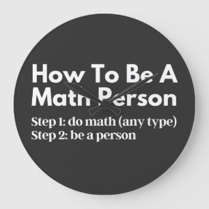 数学の人になる方法 ラージ壁時計