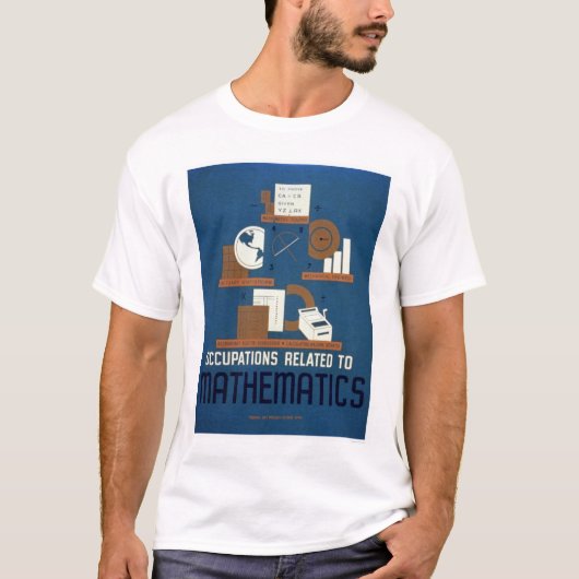 数学の仕事1937 WPA Tシャツ (正面)