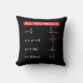 数学の代数学の数学教師のギフトのアイディア クッション (正面)