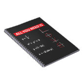 数学の代数学の数学教師のギフトのアイディア ノートブック (右側)