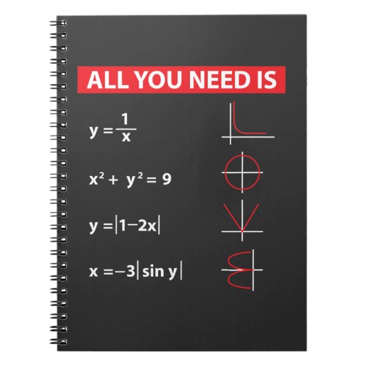 数学の代数学の数学教師のギフトのアイディア ノートブック (正面)