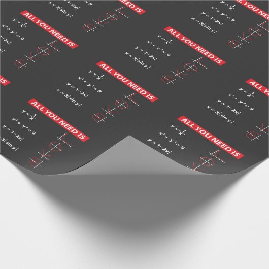 数学の代数学の数学教師のギフトのアイディア ラッピングペーパー (角)