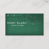 数学の個人教師の名刺 名刺 (正面)