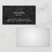 数学の個人教師の黒板の背景のプロフェッショナル 名刺 (正面/裏面)