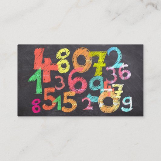 数学の個人教師 名刺 (裏面)