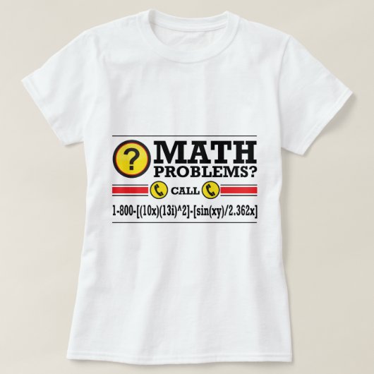 数学の個別指導のユーモアのギフト Tシャツ (デザイン正面)