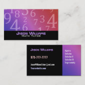 数学の個別指導の名刺 名刺 (正面/裏面)