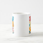 数学の先生あなたの仕事を表示かわいいテストの日先生 コーヒーマグカップ (中央)