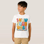 数学の先生あなたの仕事を表示かわいいテストの日先生 Tシャツ (正面フル)