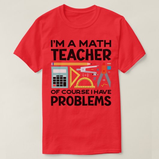 数学の先生おもしろいのPun (2) Tシャツ (デザイン正面)