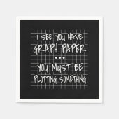 数学の先生おもしろい、新学期、会った スタンダードカクテルナプキン (正面)