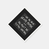 数学の先生おもしろい、新学期、会った スタンダードカクテルナプキン (角)