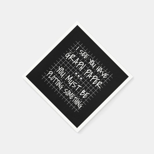 数学の先生おもしろい、新学期、会った スタンダードカクテルナプキン (角)