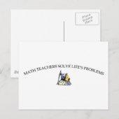 数学の先生が人生の問題を解く ポストカード (正面/裏面)