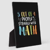 数学の先生が数学と格闘 フォトプラーク (側面)