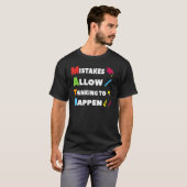 数学の先生と学生の新学期のアパレル Tシャツ (正面フル)
