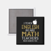 数学の先生にはヒーローがいるから英語を教える マグネット (正面/裏面)