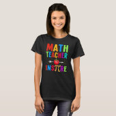 数学の先生にインスパイアされた数学好きとパイの日 Tシャツ (正面フル)