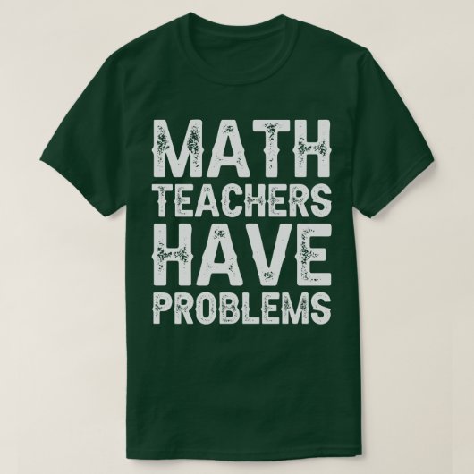 数学の先生に問題がある1 Tシャツ (デザイン正面)