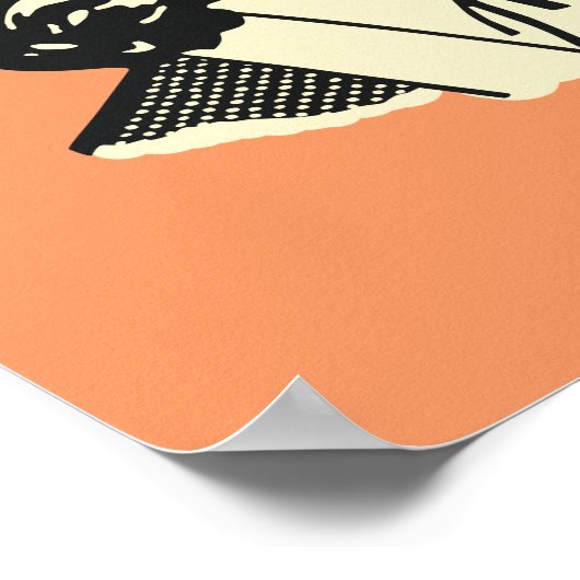 数学の先生に問題がある – おもしろいレトロユーモア ポスター (角)