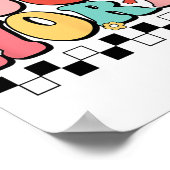 数学の先生のシャツBruhは自分の腕を見せてくれた ポスター (角)