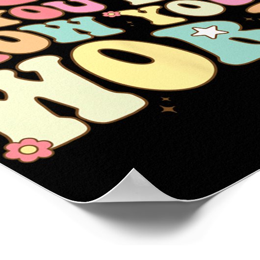 数学の先生のシャツBruhは自分の腕を見せてくれた ポスター (角)