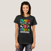 数学の先生は事実上何でもできる Tシャツ (正面フル)