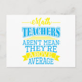 数学の先生は平均を上回る平均ではない! ポストカード (正面)