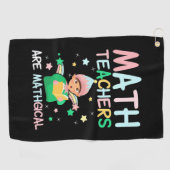 数学の先生は数学である ゴルフタオル (横)