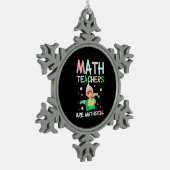 数学の先生は数学である スノーフレークピューターオーナメント (左)