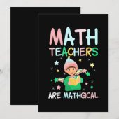 数学の先生は数学である 招待状 (正面/裏面)