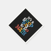 数学の先生は良い日だ感動的 スタンダードカクテルナプキン (角)