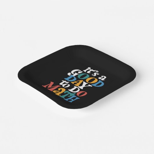 数学の先生は良い日だ感動的 ペーパープレート (傾斜あり)