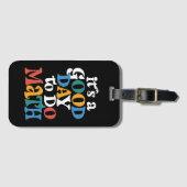 数学の先生は良い日だ感動的 ラゲッジタグ (正面横)